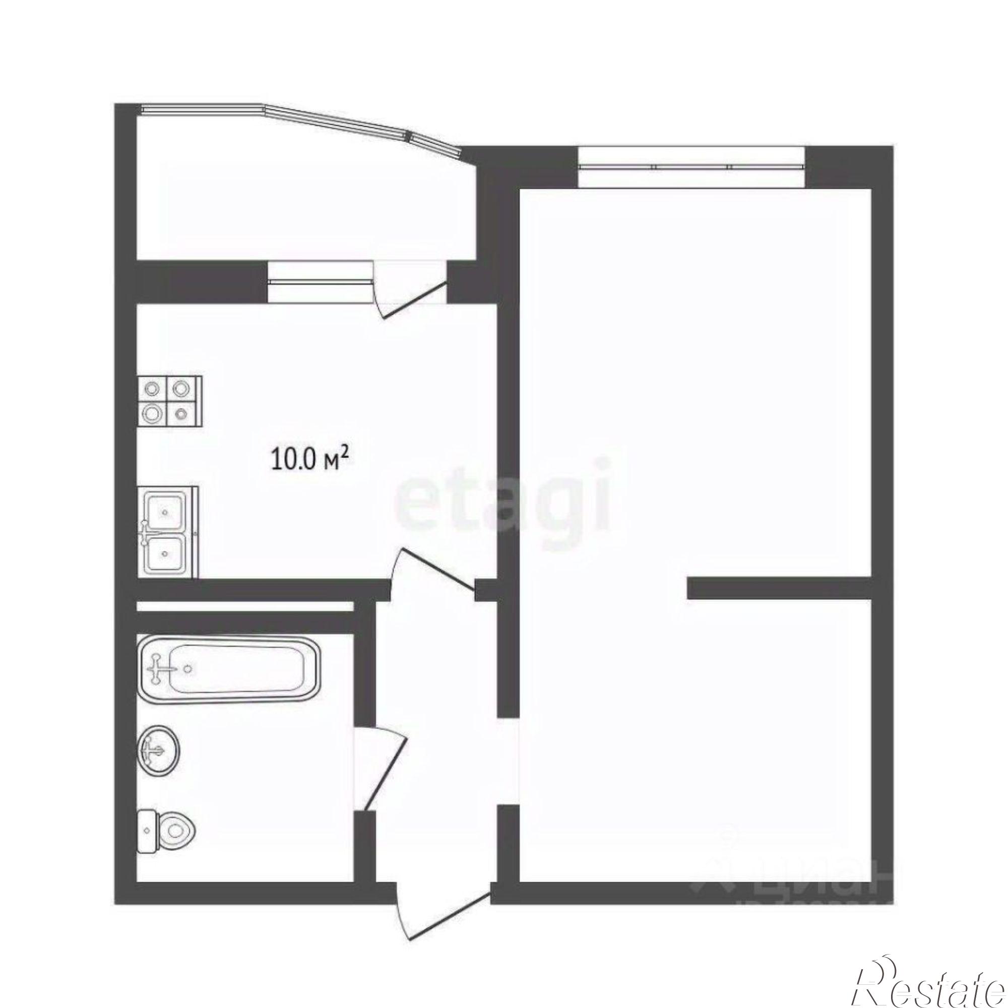 Купить квартиру за 5 950 000 рублей на городской округ Тюмень