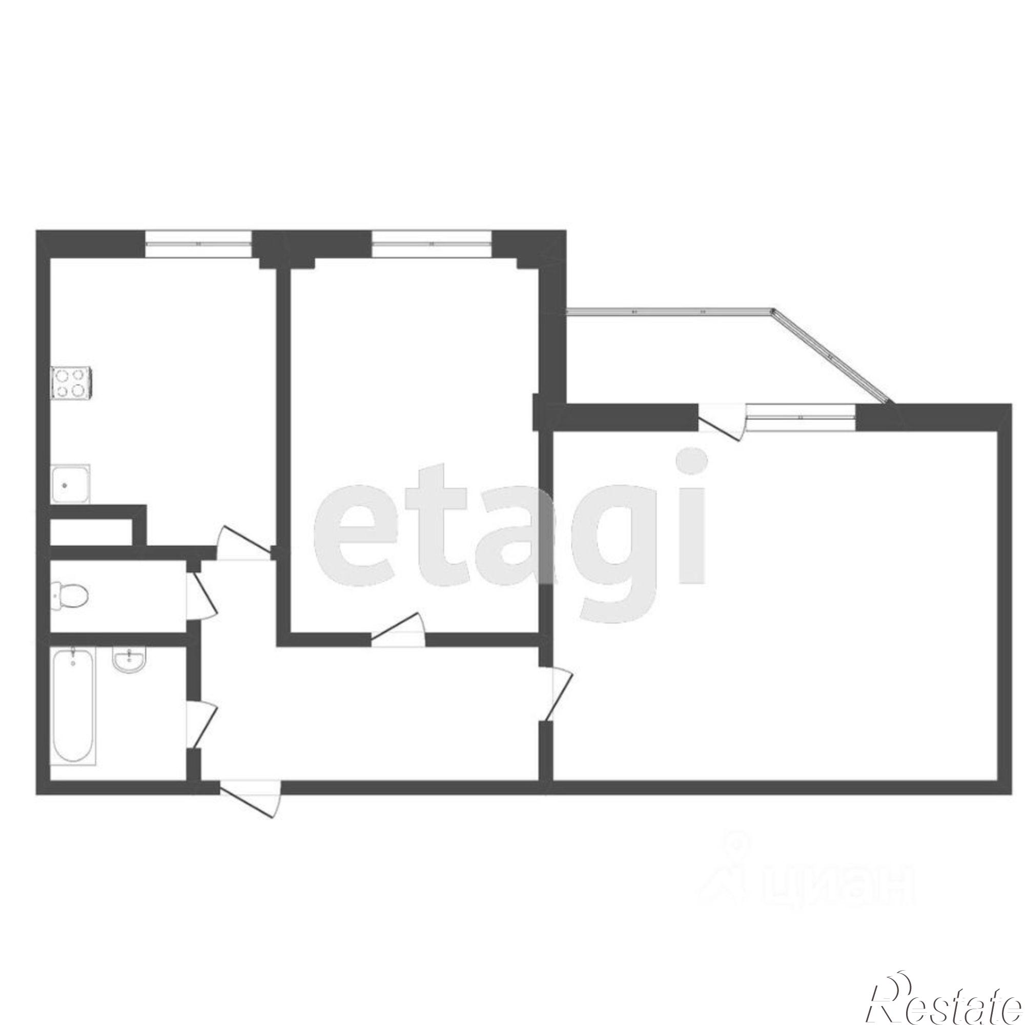 Купить квартиру за 6 650 000 рублей на городской округ Тюмень