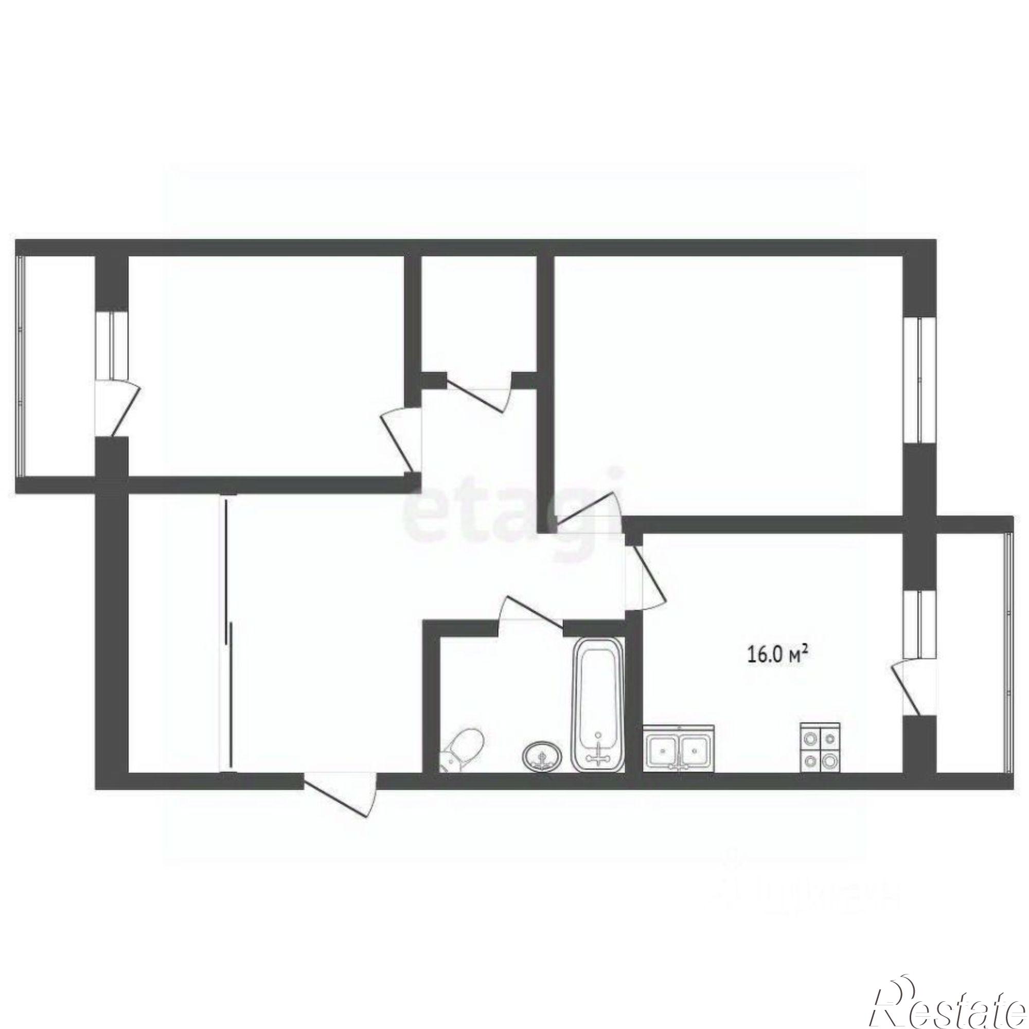 Купить квартиру за 5 500 000 рублей на Тюменский район