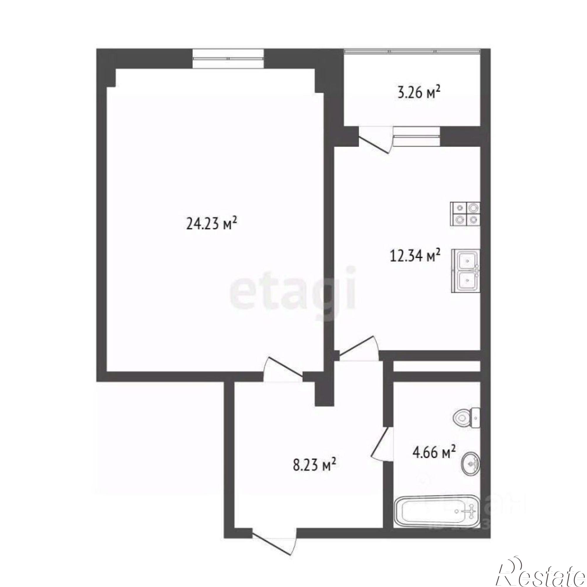 Купить квартиру за 5 950 000 рублей на городской округ Тюмень