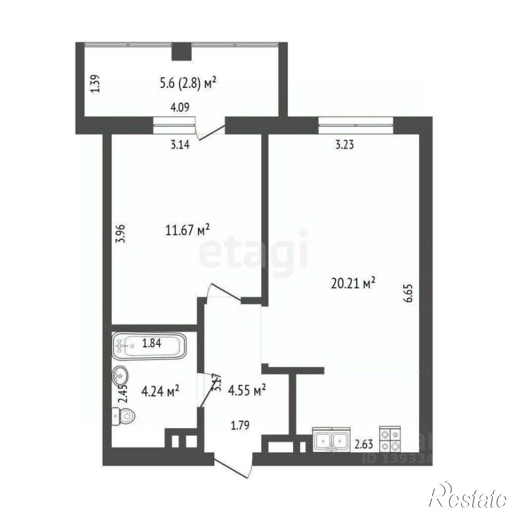 Купить квартиру за 5 500 000 рублей на городской округ Тюмень