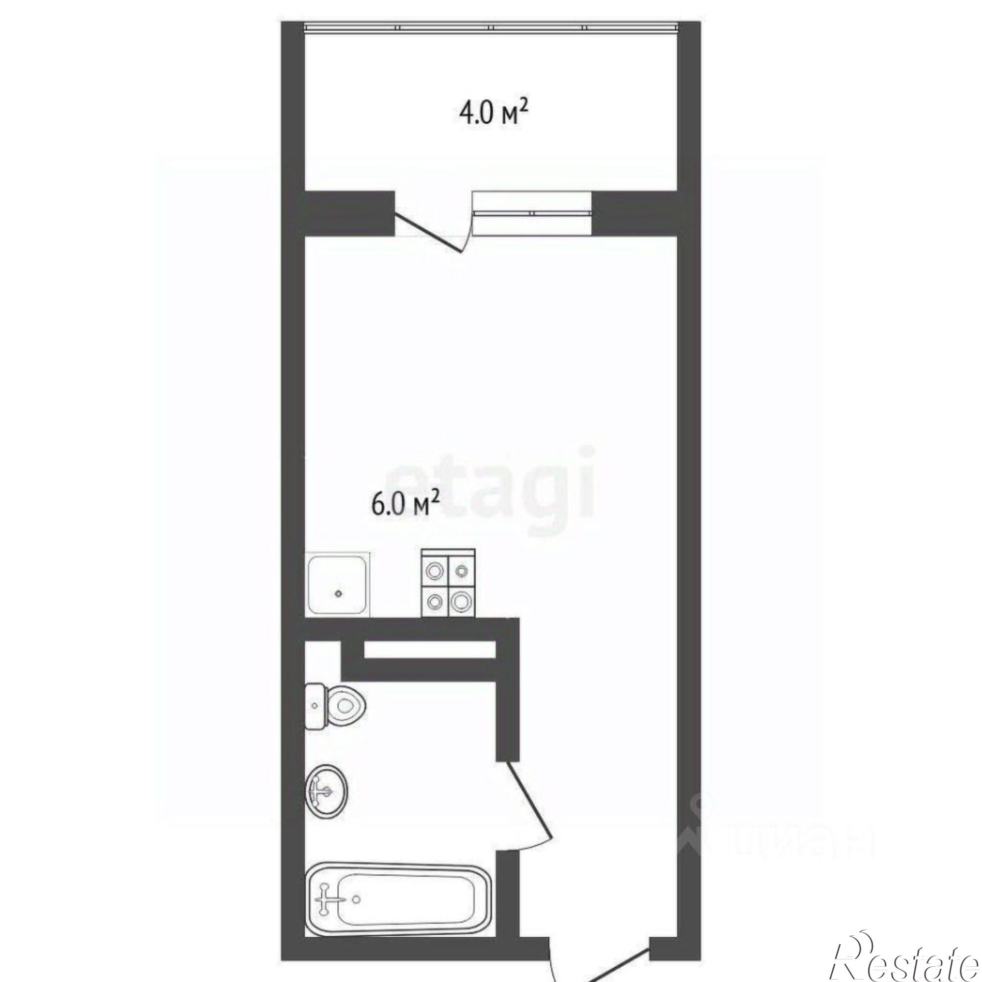 Купить квартиру за 2 800 000 рублей на городской округ Тюмень