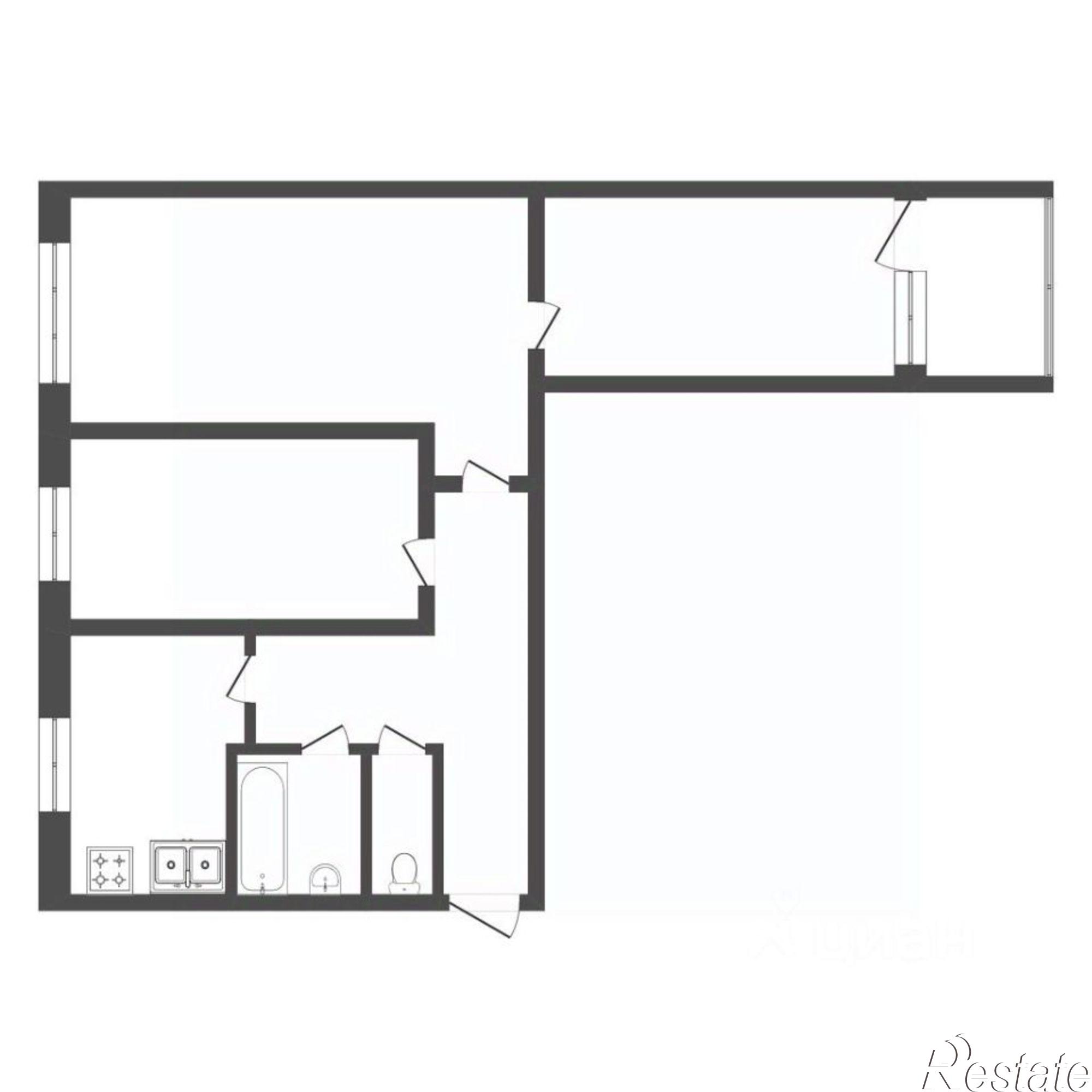 Купить квартиру за 6 150 000 рублей на городской округ Тюмень