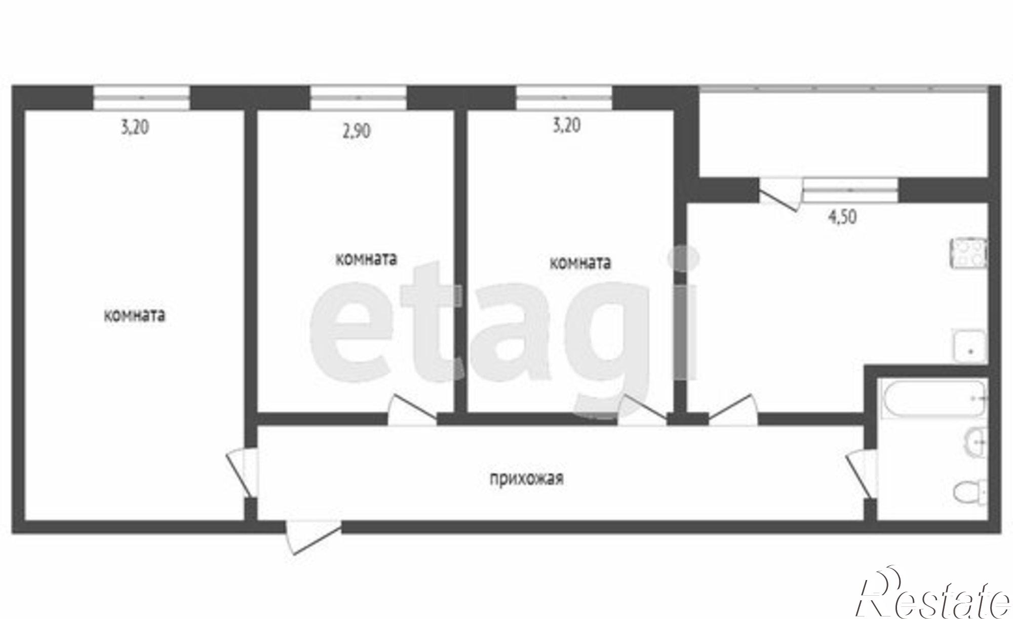 Купить квартиру за 7 500 000 рублей на Ялуторовск, Тюменская улица, 181