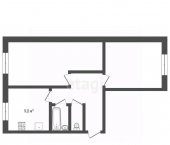 2-комн, 47кв м, этаж 1/5 улица Воровского, 21