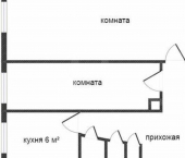 3-комн, 56кв м, этаж 1/5 улица Бахтиярова, 62