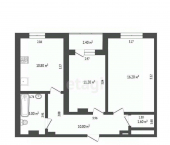 2-комн, 58кв м, этаж 8/13 ул 50 лет Октября, 57а 1