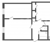 3-комн, 57кв м, этаж 1/5 Севастопольская улица, 21