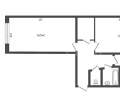 2-комн, 47кв м, этаж 5/5 Ямская улица, 73