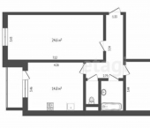 2-комн, 73кв м, этаж 4/9 улица 30 лет Победы, 18