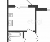 1-комн, 43кв м, этаж 2/10 ул Энергостроителей, 6а