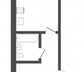 1-комн, 31кв м, этаж 1/5 ул Спорта, 91