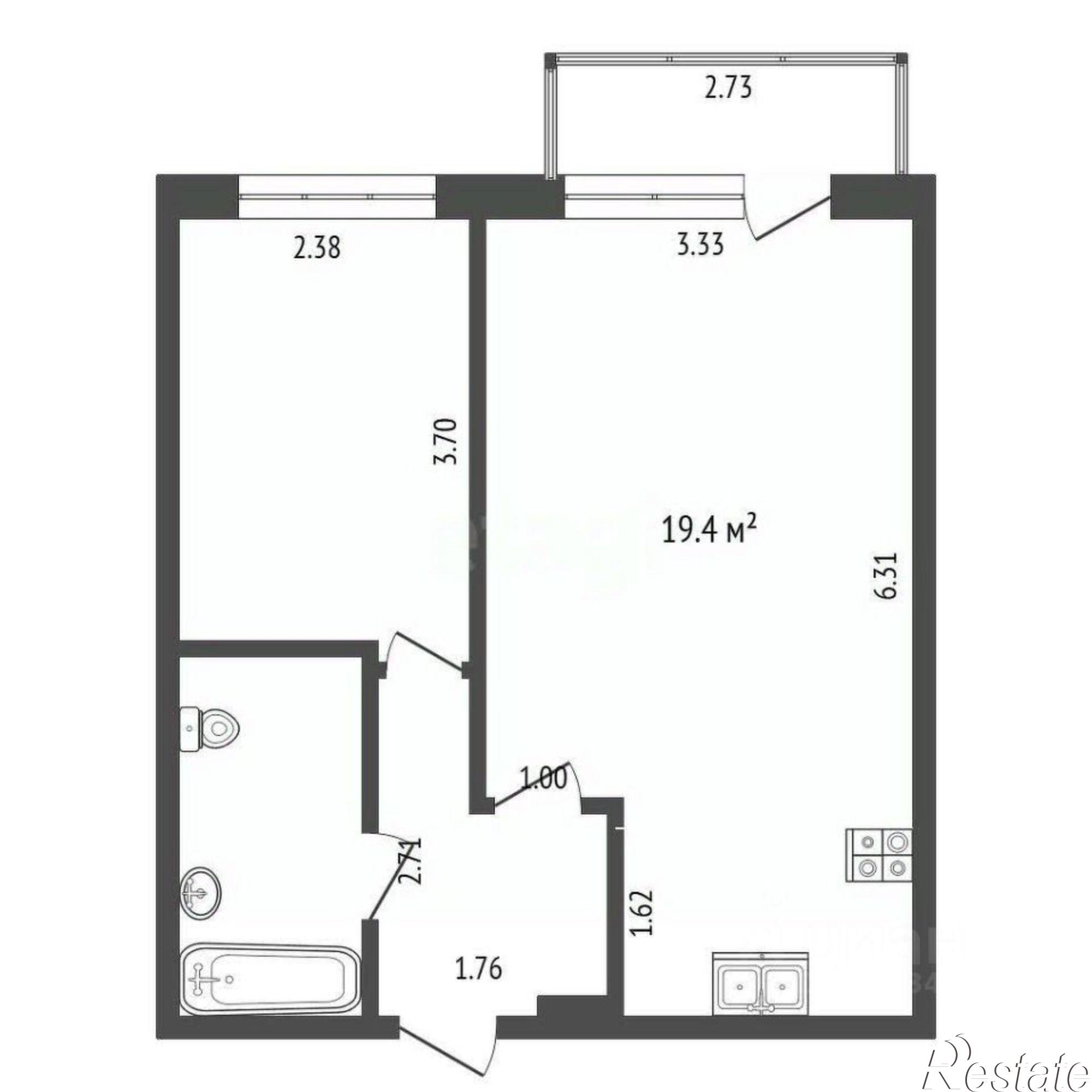 Купить квартиру за 4 500 000 рублей на ул Лиственная, 19