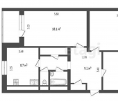 3-комн, 81кв м, этаж 4/5 ул Советская, 84