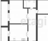 2-комн, 75кв м, этаж 3/14 ул Широтная, 100 5