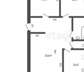 3-комн, 61кв м, этаж 2/5 Садовая улица, 126