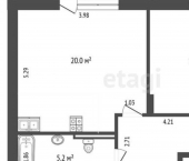 1-комн, 48кв м, этаж 12/18 ул Обдорская, 1