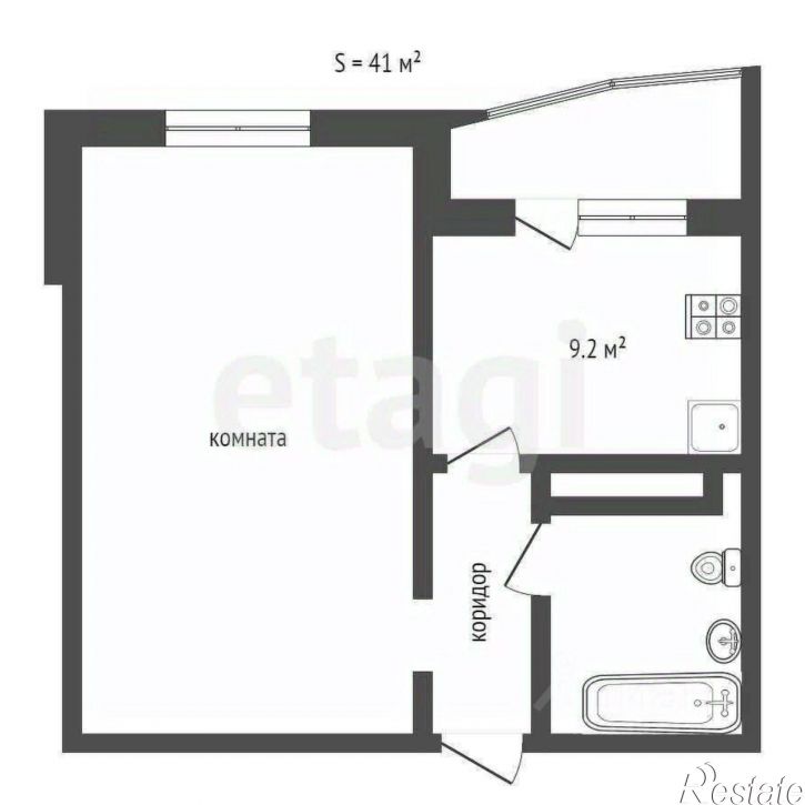 1-комн квартира Тюменский район