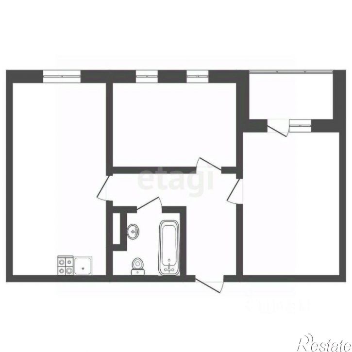 2-комн квартира ул Сергея Джанбровского, 7,  д. 7