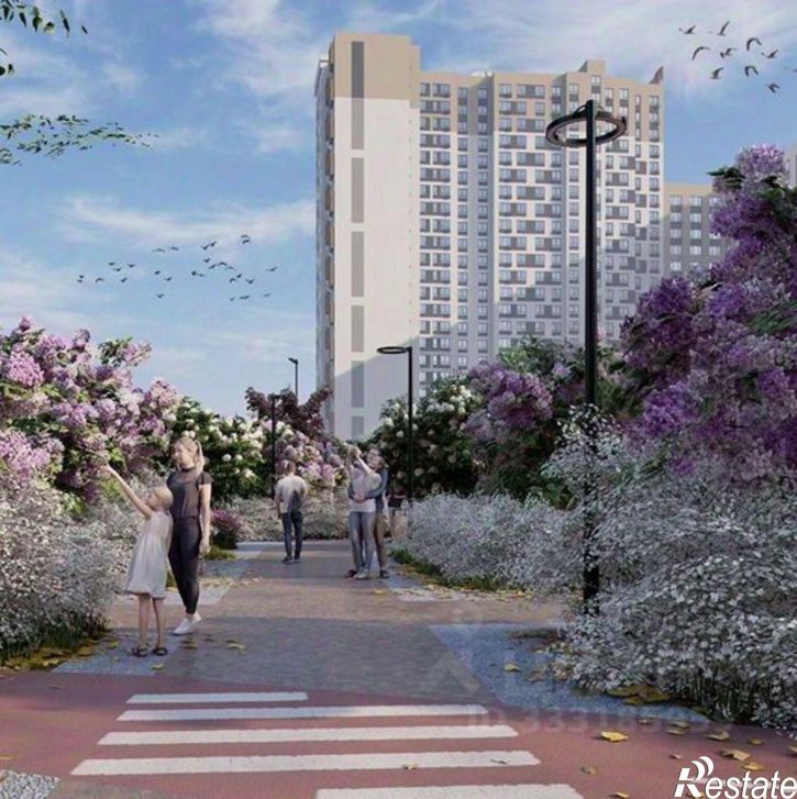 1-комн квартира в новом доме микрорайон Мыс, улица Кулибина
