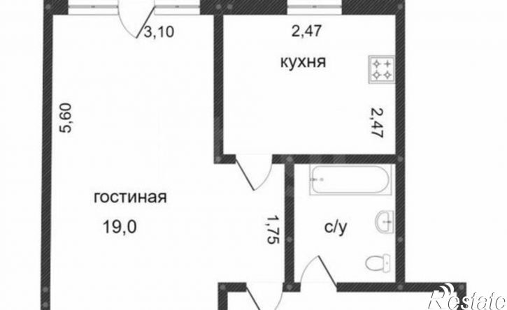 1-комн квартира Тюмень, улица Парфёнова, 22