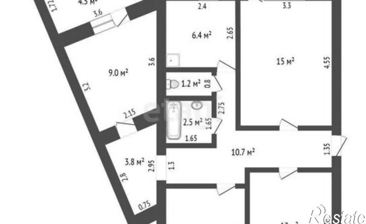 4-комн квартира ул Энергетиков, 43А,  д. 43А