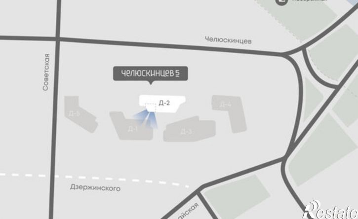 2-комн квартира в новом доме Тюмень, ЖК Челюскинцев 5